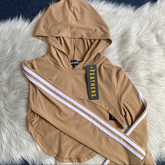 NWT ⭐️ Super Crop Track Hoodie Sz SMALL - Picture 2 of 7